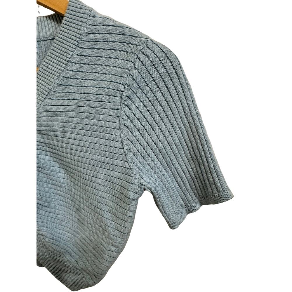 Elexiay marisol crochet baby blue top size Small $200 - Picture 3 of 6